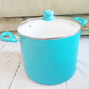 Studio a Turquoise ceramic stock pot 8.2qt